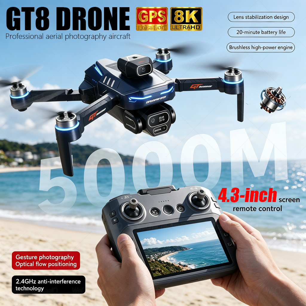Drone Video Production - NOVO Drone GT8 HD RC 4K