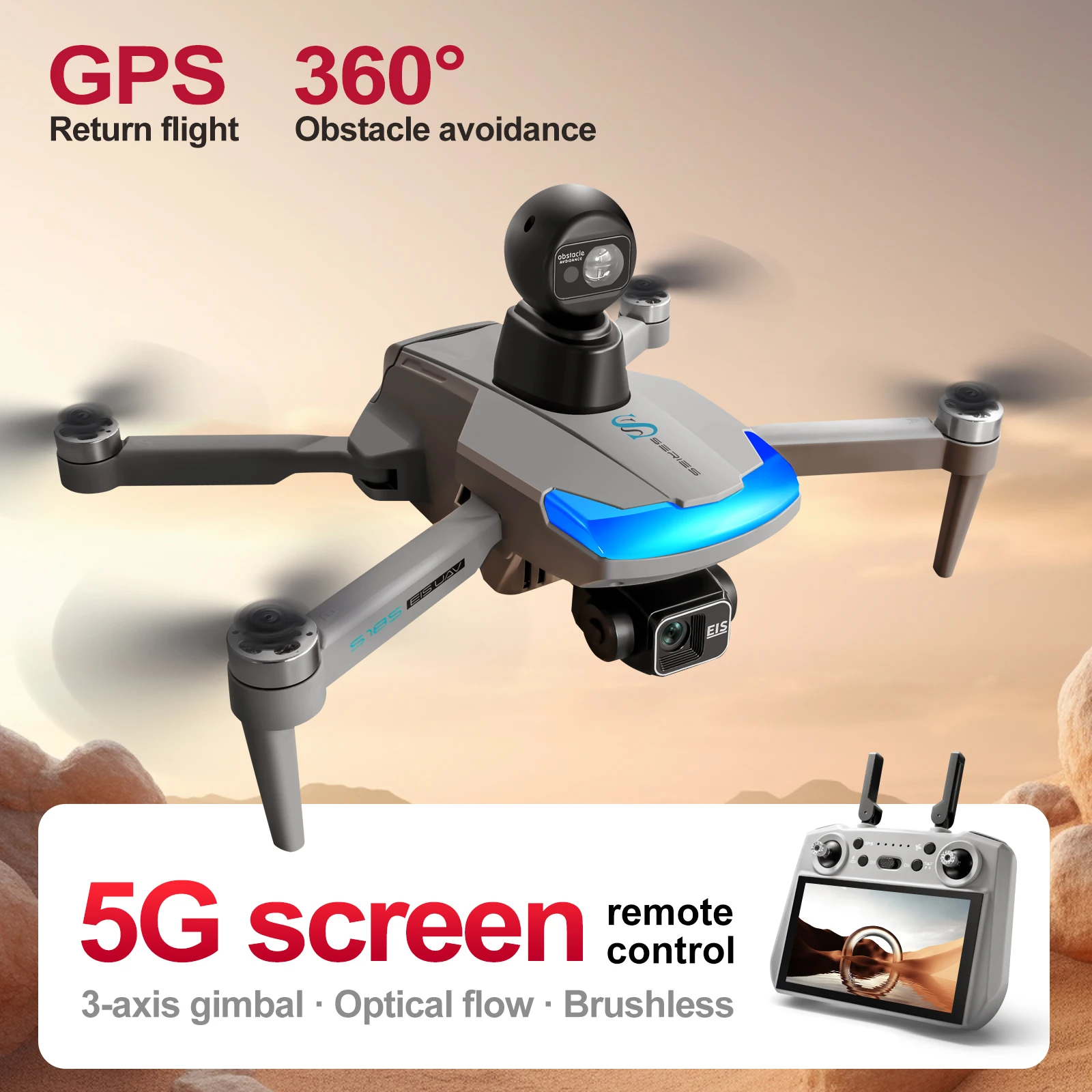 Drone Photogrammetry - S185 drone profissional 2.7k hd câmera