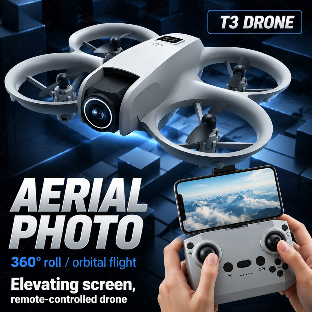 Drone Video Production - NOVO Drone T3 Mini 8K com