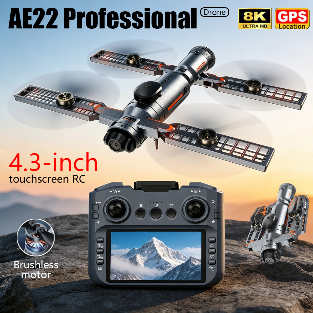 Drone Video Production - Drone Dobrável AE22 PRO MAX Atualizado,