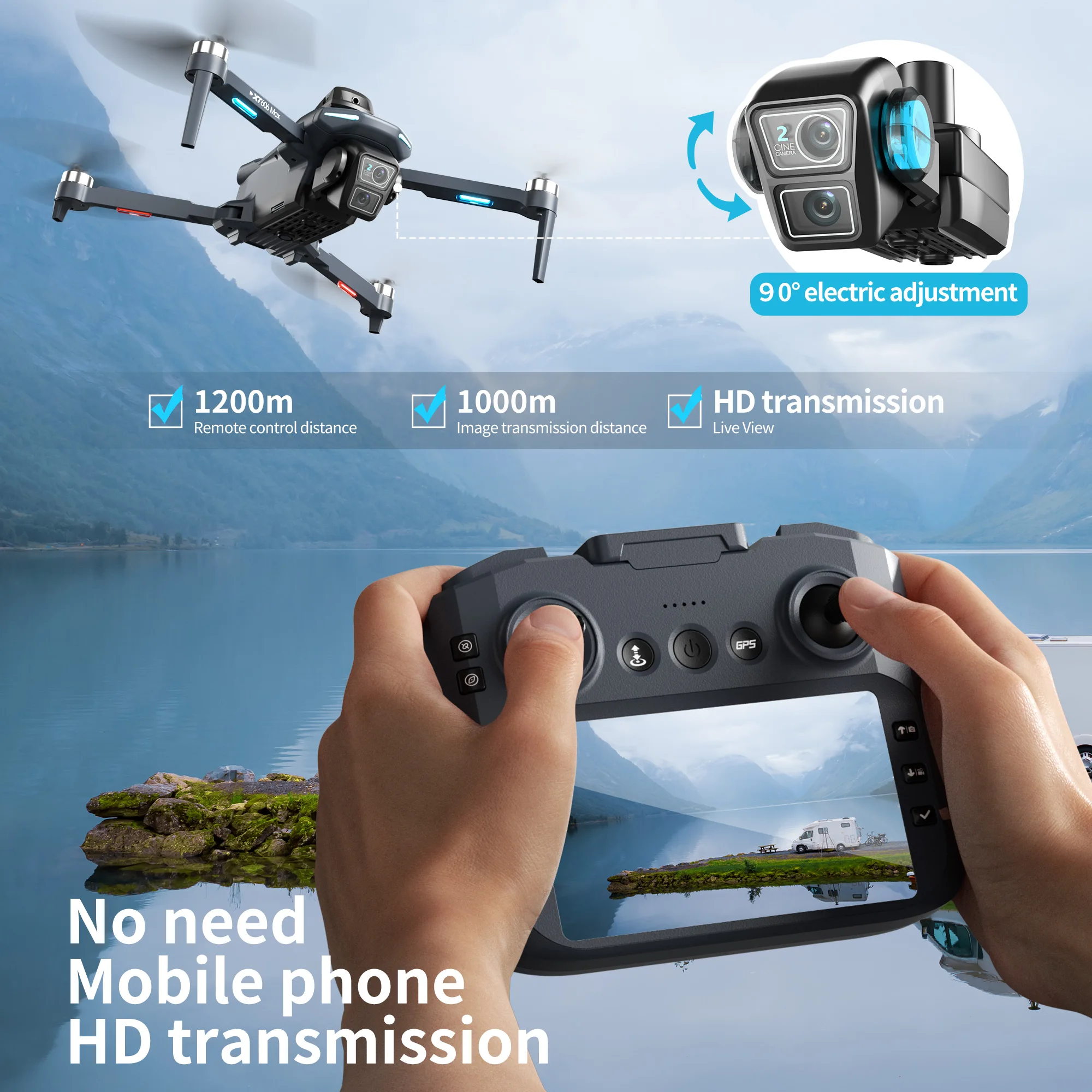 Drone Original XT606 Profissio - Drone Photogrammetry avaliação e preço